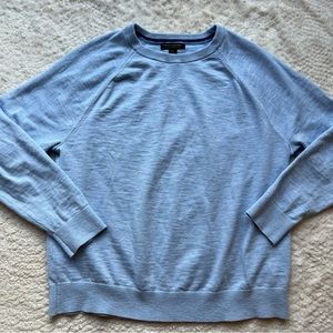 Banana Republic | Men's Light Blue 100% Cotton Crew Neck Long Sleeve Sweater XL